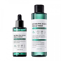 Combo 2 sản phẩm Nước hoa hồng Some By Mi AHA-BHA-PHA 30 Days Miracle Toner 150ml và Tinh chất ngừa mụn Some By Mi AHA-BHA-PHA 30 Days Miracle Serum 50ml