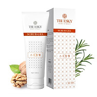 Gel tẩy tế bào chết body Truesky chiết xuất trà xanh giúp da mềm mịn, trắng sáng 100ml - Scrub Gel