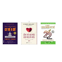 combo 3 cuốn sách về sức khỏe (  22 ngày cách mạng cơ thể + cơ thể 4 giờ + sông thật bao