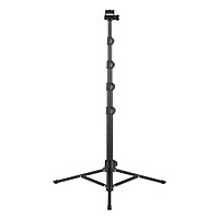 Andoer 168cm/66in 2-in-1 Multifunctional Phone Selfie Stick Tripod 3KG Payload with Phone Holder Action Camera Mount