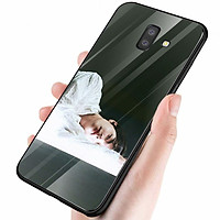 Ốp điện thoại kính cường lực cho máy Samsung Galaxy A6 Plus - Tôi Yêu B.T.S MS TYBTS018
