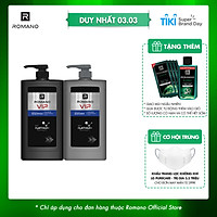 Combo Dầu gội và Sữa tắm cao cấp Romano Vip Vision sang trọng cuốn hút 650g/chai