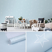 Cuộn 10M Giấy dán tường GDT10 - SAO XANH BIỂN có sẵn keo rộng 45cm (tự thi công) dùng cho đủ loại bề mặt sơn, gỗ, kim loại với diện tích hoàn thiện đến 4m2 giúp không gian trở nên mới mẻ, sinh động