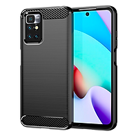 Ốp lưng chống sốc Vân Sợi Carbon cho Xiaomi Redmi 10 - Hàng Nhập Khẩu