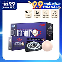 Bao cao su OLO Bead Entering, siêu mỏng, nhiều gel, tăng kích thước chiều dài 3cm - Hộp 10 bcs