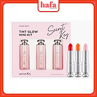 Set 3 son dưỡng môi có màu mini Secret Key Sweet Glam Tint Glow - Mini Kit (Baby Pink, Juicy Orange, Punky Pink)