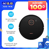 Robot hút bụi lau nhà thông minh ECOVACS DEEBOT T5 MAX (DX65) dung lượng pin khủng, lưu trữ nhiều bản đồ - Hàng chính hãng