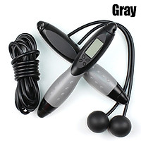 Fitness Skipping Rope Adjustable Digital LCD Counting Calorie Timer Weight Setting Jump Rope Exercise Training Gym