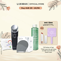 Beauty Box Chăm Da Sạch Sâu (Combo Máy Rửa Mặt Halio Original, Máy Đẩy Tinh Chât Ion, Bông Tẩy Trang, Tonner Full Size)