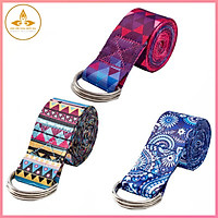 Dây Đai Cotton Tập Yoga, Dây Kéo Tập Yoga - YOGA QG, Có Họa Tiết, Hoa Văn Bắt Mắt, Độc Lạ; Hỗ Trợ Tập Các Bài Giãn Cơ, Uốn Dẻo, Kéo Giãn Cơ Thể - Hàng chính hãng