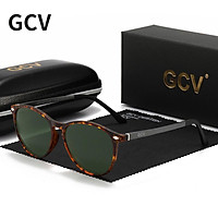 GCV 2021 Siêu Nhẹ TR90 Kính Mát Nam Nữ Phân Cực Tắc Ống Kính Lái Xe Kính Chống Nắng Thể Thao Nữ Mắt Mèo Bướm Hình Tròn