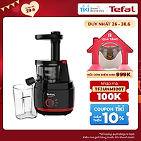 Máy ép trái cây Tefal/ Máy ép chậm Tefal ZC150838 - Công suất 150W - Dung tích 0.8L - Ống dẫn kích thước lớn - Giữ trọn dinh dưỡng - Hàng chính hãng