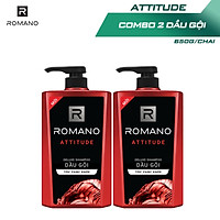 Combo 2 Dầu gội Romano hương nước hoa 650g/chai