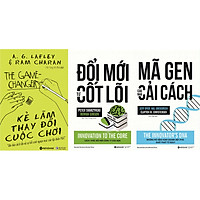 Combo Bài Học Về Cách Tân Trong Quản Trị Doanh Nghiệp Để Chiến Thắng Trong Mọi Cuộc Chơi ( Kẻ Làm Thay Đổi Cuộc Chơi + Đổi Mới Từ Cốt Lõi + Mã Gen Của Nhà Cải Cách ) tặng kèm bookmark Sáng Tạo