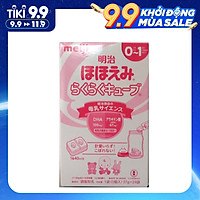 Hộp 24 thanh Sữa bột công thức Meiji Hohoemi Milk cho bé 0 đến 12 tháng tuổi (27g/ thanh) - Nhập khẩu Nhật Bản
