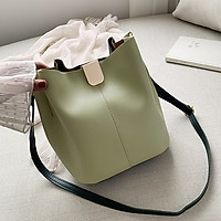 High sense of foreign air bag women 2020 new Chao Korean version of the set-up simple one-shoulder slanted fashion texture bucket bag