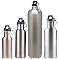 17.08/25.62/34.16/61.49 Oz Sports Water Bottles Stainless Steel Single-Layer Water Bottle Keeps Cold for Cycling Biking Outdoor Activities