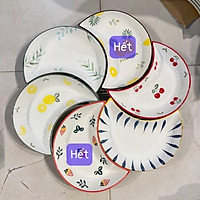 Bộ bát đĩa decor gốm sứ siêu đẹp sét mặt trăng 5 cánh