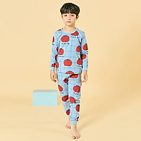 Bộ đồ dài tay mặc nhà cotton mịn cho bé trai U1014- Unifriend Hàn Quốc, Cotton Organic