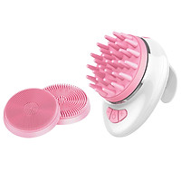 Hair Scalp Massager Shampoo Brush, Soft Silicone Scalp Care Brush Wet and Dry Hair Scalp Brush Acoustic Wave Massage