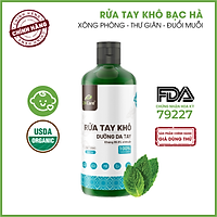 Nước rửa tay khô tinh dầu Bạc Hà 24Care - Có chứng nhận diệt khuẩn 99,9% đạt tiêu chuẩn FDA