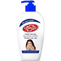 Nước rửa tay 500g Lifebuoy Sữa dưỡng ẩm Bảo vệ khỏi 99.9% vi khuẩn gây bệnh và dưỡng ẩm tay Chăm sóc da Ngăn ngừa vi khuẩn lây lan trên da với ion Bạc+ hỗ trợ cùng đề kháng da tự nhiên