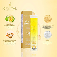 Viên Sủi Cải Thiện Cân Nặng Trắng Da Crystal Slim Shining Cao Cấp Hàn Quốc - 1 hộp 18v