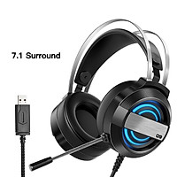 Giảm Giá Lớn Chơi Game RGB Tai Nghe Game Thủ Tai Nghe 7.1 Stereo Có Micro Cho Máy Tính PS4 Trên Tai Chống Ồn Máy Tính Điện Thoại