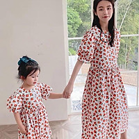 Đồ đôi cho mẹ và bé hoa nhí đỏ B-A-M STORE