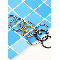 Bông tai nam titan kẹp vành không cần bấm lỗ xỏ lỗ 2 chiếc