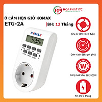 Ổ cắm hẹn giờ bật tắt thông minh Komax ETG-2A hẹn giờ bặt tắt theo chu kỳ 7 ngày