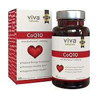 Viva Naturals CoQ10 Supplement with BioPerine (100mg) - 150 Softgels