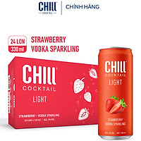 Thùng 24 lon Chill Cocktail nguyên vị 330ml/lon