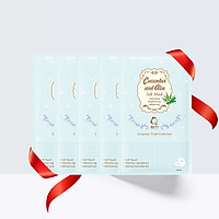 Bộ 5 miếng Mặt nạ lụa BUTYBUTY dưa leo và nha đam 28ml Combo 5 sheets BUTYBUTY Cucumber and Aloe Silk Mask 28ml
