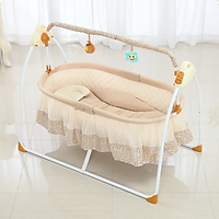Nôi điện cho em bé, Võng điện đưa tự động Kawaii Home, Có điều khiển từ xa và kết nối Bluetooth phát nhạc