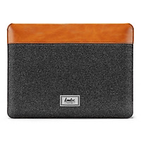 Túi Chống Sốc For Macbook Pro/Air 13inch TOMTOC (USA) Felt & PU Leather H16 - Hàng Chính Hãng