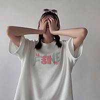 9 Color【M-3XL】Summer New Style Fashion “Chinese” Pattern Printed Graphic Short Sleeve T-shirt Men Breathable Unisex Half Sleeve T-shirt Oversize Student Short T-shirt Couple Wear