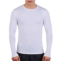 Áo Body Tập Gym Nam Tay Dài Unique Apparel ABTDT - Trắng