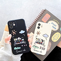 Ốp Lưng Cạnh Vuông Vibe Summer Dành Cho iPhone 6 / 6 Plus / 7 / 7 Plus / 8 / 8 Plus / X / Xs / Xs Max / 11 / 11 Pro / 11 Pro Max / 12 / 12 Pro / 12 Pro Max