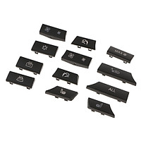Set Of 12 Button Key Caps Repair Kit A/C Heater Switch For BMW 5 7 Series