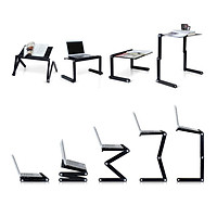 360 Degree Adjustable Laptop Table Book Stand Breakfast Serving Bed Tray Home Office Notebook PC Lap Desk Stand