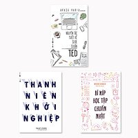 Combo 3 cuốn: Bí Kíp Học Tập Chuẩn Nhật + Thanh Niên Khởi Nghiệp + Nguyên Tắc Thiết Kế Slide Chuẩn Ted