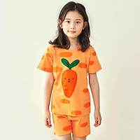 Bộ đồ ngắn tay mặc nhà cotton mịn cho bé gái U3026 - Unifriend Hàn Quốc, Cotton Organic