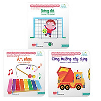 Combo Sách Chuyển Động – Song Ngữ Anh – Việt: Âm Nhạc + Bóng Đá + Công Trường Xây Dựng</s