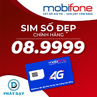 SIM MOBIFONE - Số dễ nhớ, 08.9999 - SIM MỚI, ĐĂNG KÝ ĐÚNG CHỦ ONLINE - Hàng Chính Hãng.