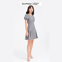 Đầm dáng xòe nữ chiết ly tùng GUMAC DB604