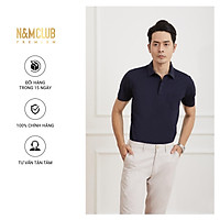 Áo Thun Polo Nam N&MCLUB ngắn tay màu xanh than mã 2103054