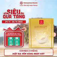 Mặt nạ yến vàng Nest art - combo 3 miếng