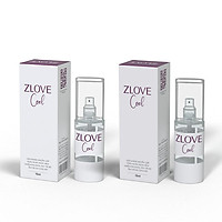Combo 2 Xịt Kháng Khuẩn ZLOVE COOL - Ngăn Ngừa Viêm Nhiễm Phụ Khoa - Làm Sạch, Dưỡng Ẩm, Giúp Săn Chắc Vùng Kín (15 ml)