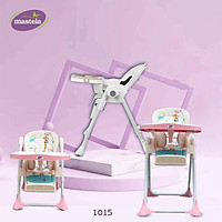 Ghế ngồi ăn dặm điều chỉnh độ cao, điều chỉnh ngả lưng có bánh xe Mastela 1015 cho bé 6 tháng đến 5 tuổi